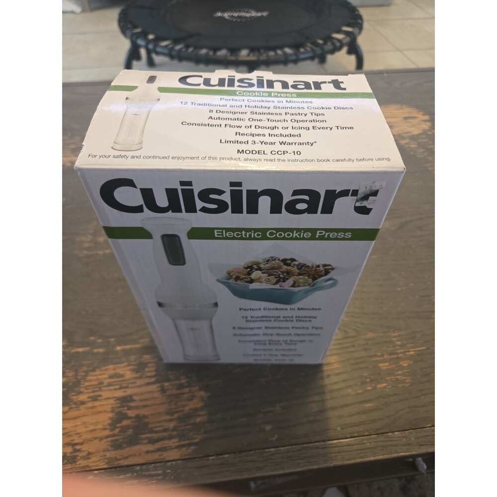 Cuisinart CCP-10 Electric Cookie Press with 12 Discs and 8 Decorating Tips -...